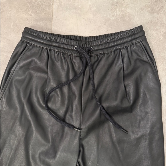 Zara Faux Leather Joggers | XS - Picture 4 of 6
